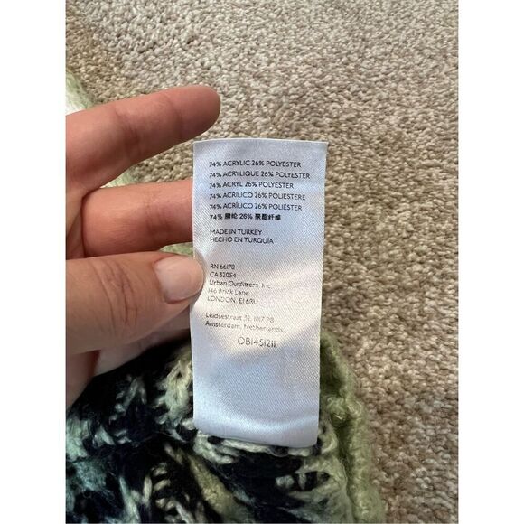 Anthropologie Mint Green Turtleneck Tunic Sweater - Size L - Picture 11 of 13
